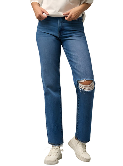 Insane Gene Dark Wash High Rise Straight Jeans | Whimsical Boutique Clothing | Appalachian Style