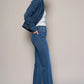 Insane Gene High Rise Cuffed Crop Bootcut Jeans | Boutique Denim | Whimsical Clothing