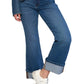 Insane Gene High Rise Cuffed Crop Bootcut Jeans | Boutique Denim | Whimsical Clothing