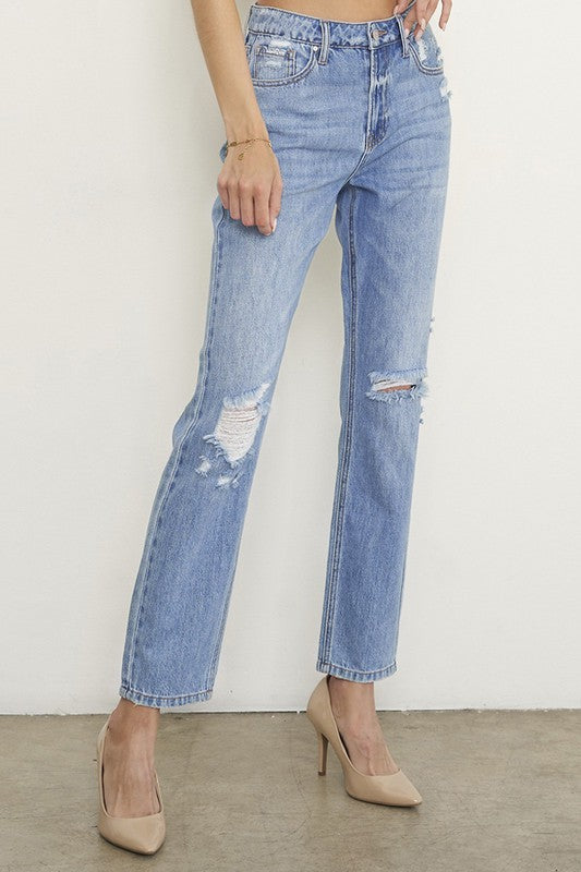 Insane Gene High Rise Distressed Girlfriend Jeans | Vintage Boutique Style