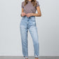 Insane Gene High Rise Tapered Jeans | Whimsical Boutique Clothing