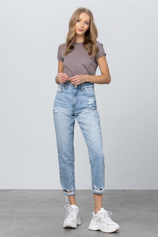 Insane Gene High Rise Tapered Jeans | Whimsical Boutique Clothing