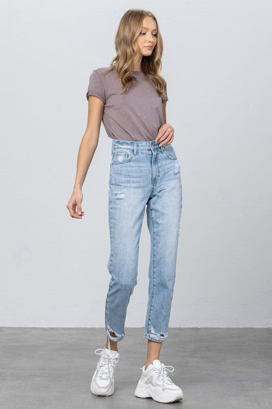 Insane Gene High Rise Tapered Jeans | Whimsical Boutique Clothing