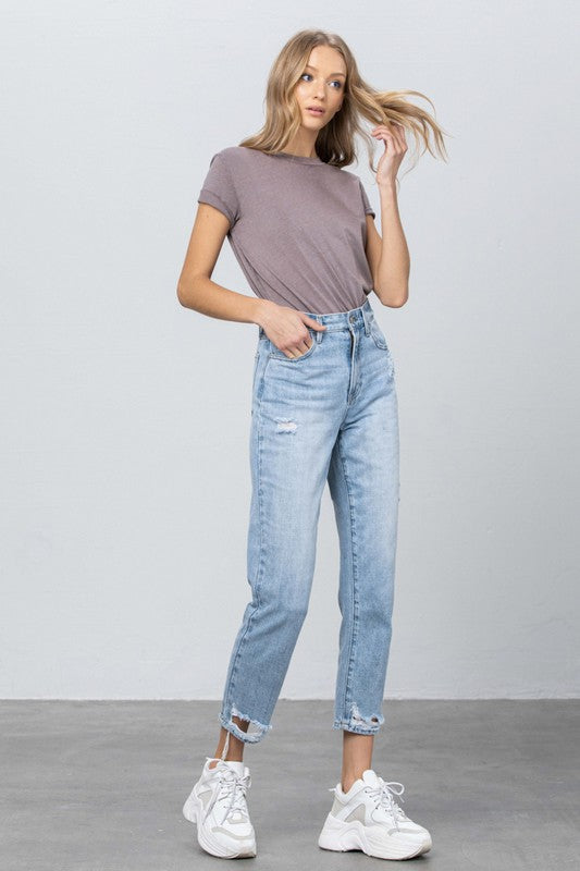 Insane Gene High Rise Tapered Jeans | Whimsical Boutique Clothing