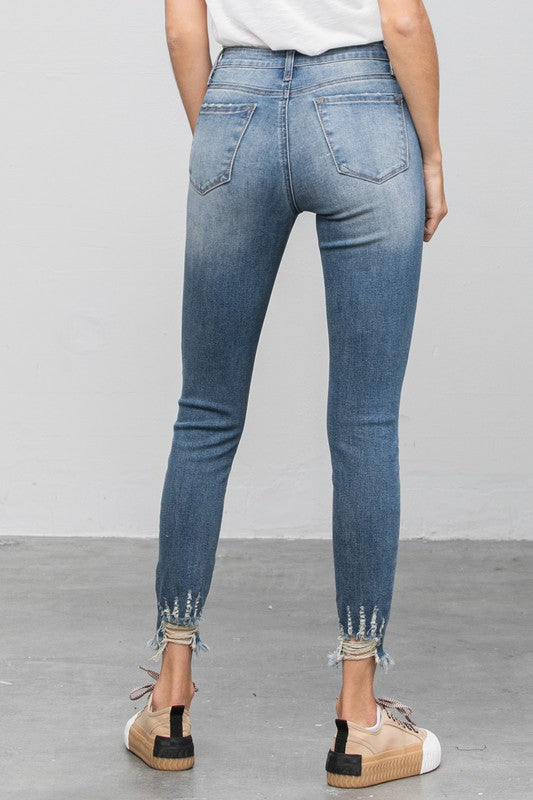 Insane Gene | High Stretch Mid Rise Skinny Jeans | Whimsical Clothing