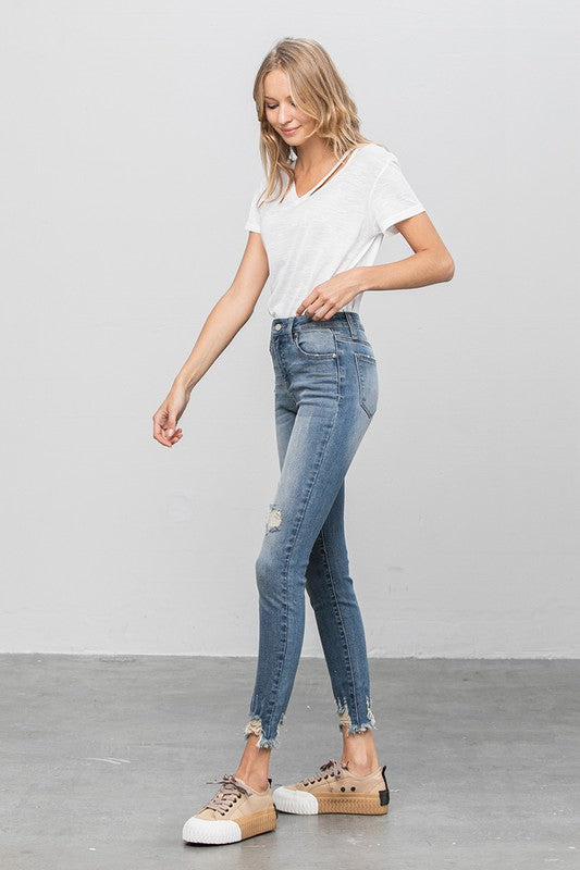 Insane Gene | High Stretch Mid Rise Skinny Jeans | Whimsical Clothing