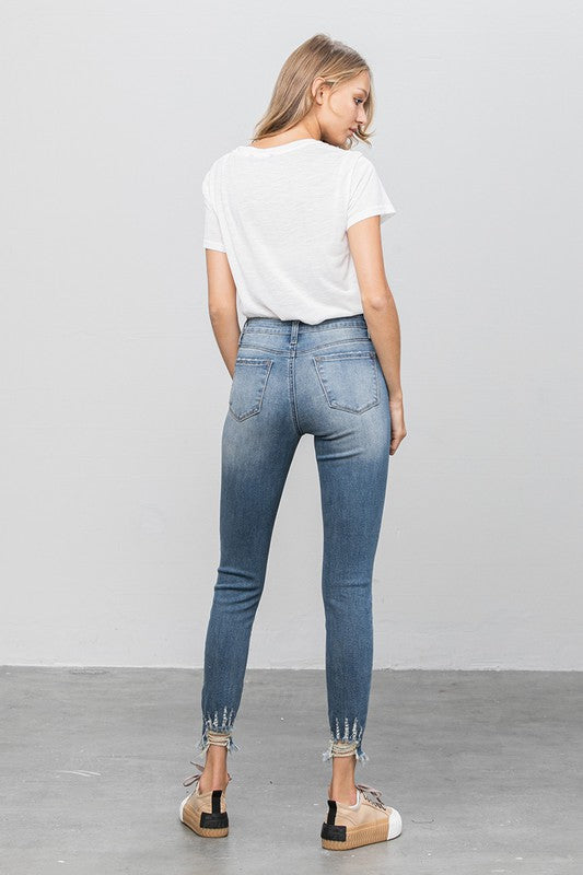 Insane Gene | High Stretch Mid Rise Skinny Jeans | Whimsical Clothing