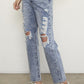 Insane Gene | Light Wash Slim Boyfriend Jeans | Appalachian Fashion