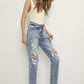 Insane Gene | Light Wash Slim Boyfriend Jeans | Appalachian Fashion