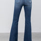 Insane Gene Mid Rise Dark Wash Flare Jeans | Women's Boutique Denim