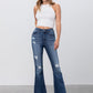 Insane Gene Mid Rise Dark Wash Flare Jeans | Women's Boutique Denim