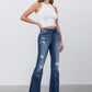 Insane Gene Mid Rise Dark Wash Flare Jeans | Women's Boutique Denim