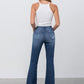 Insane Gene Mid Rise Dark Wash Flare Jeans | Women's Boutique Denim