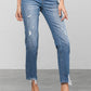 Insane Gene | Mid Rise Slim Girlfriend Jeans | Distressed Denim | Appalachian Style