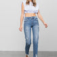 Insane Gene | Mid Rise Slim Girlfriend Jeans | Distressed Denim | Appalachian Style