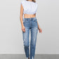 Insane Gene | Mid Rise Slim Girlfriend Jeans | Distressed Denim | Appalachian Style