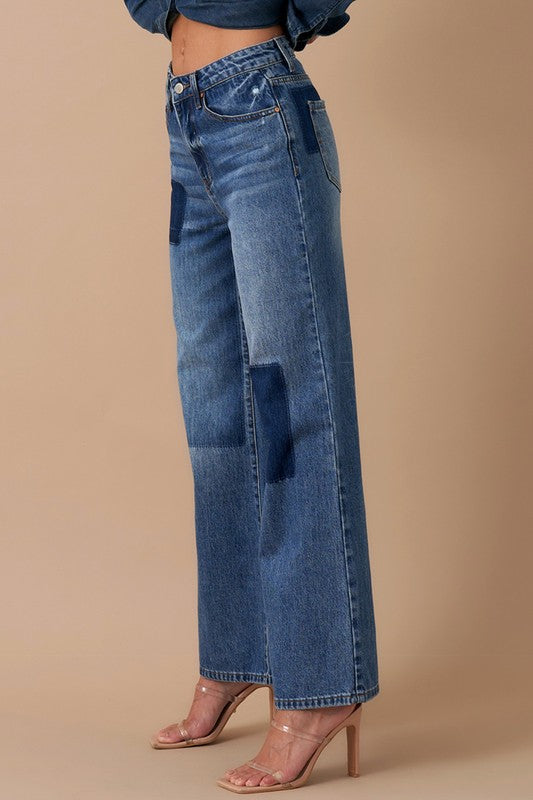 Insane Gene Relaxed Wide Leg Patchwork Jeans | Vintage Appalachian Style