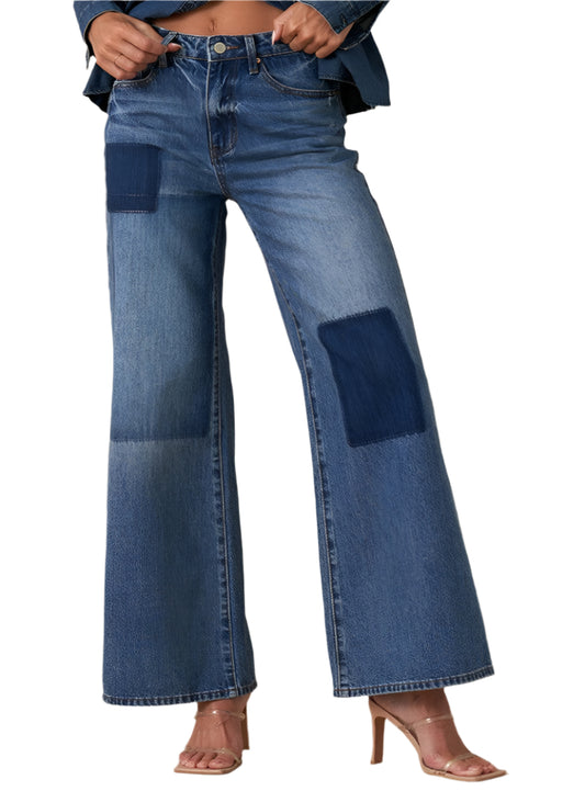 Insane Gene Relaxed Wide Leg Patchwork Jeans | Vintage Appalachian Style