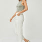 RISEN high-waisted jeans in ivory designed for comfort and style





