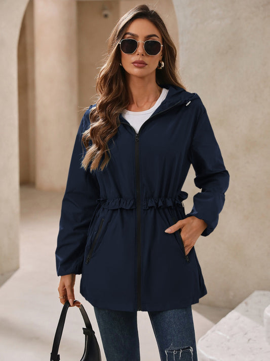 Ivy Lane Waterproof Hooded Women's Rain Jacket