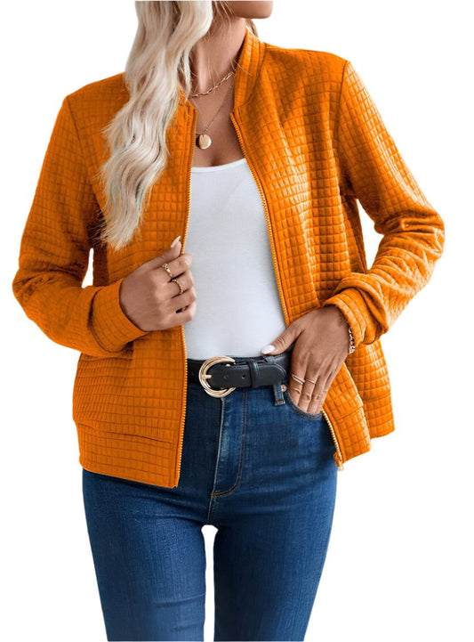 Quilted Bomber Jacket - 4 Colors