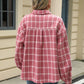 Plaid Shacket in Pink, Blue, Purple, Beige & White