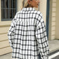 Plaid Shacket in Pink, Blue, Purple, Beige & White