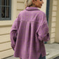 Plaid Shacket in Pink, Blue, Purple, Beige & White