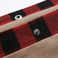 Plaid Trim Rustic Barn Jacket