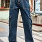 BAEFUL Long Straight Leg Cargo Jeans