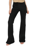 RISEN High Rise Side Slit Cargo Bootcut Jeans In Black - Whimsical Appalachian Boutique