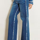 Vibrant MIU Crossed Low Rise Wide Leg Jeans