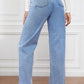 High Waisted Straight Leg Denim Jeans - Whimsical Appalachian Boutique