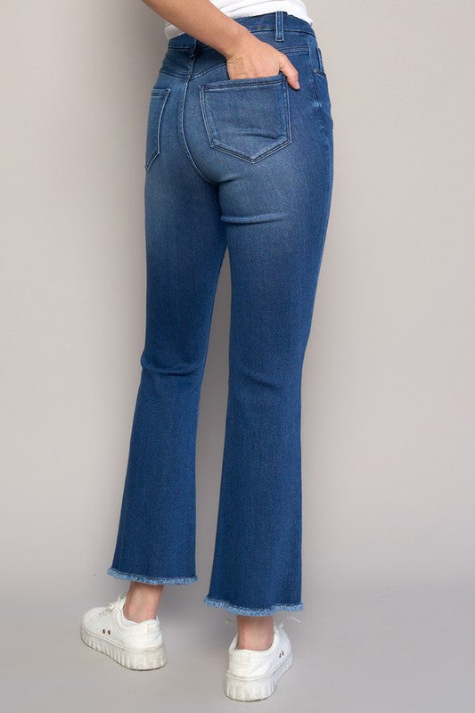 Denim Lab USA High Rise Cropped Bootcut Jeans - Whimsical Appalachian Boutique