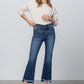 Denim Lab USA High Stretch Frayed Hem Crop Jeans - Whimsical Appalachian Boutique