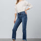 Denim Lab USA High Stretch Frayed Hem Crop Jeans - Whimsical Appalachian Boutique