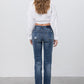 Denim Lab USA Ripped Boyfriend Jeans - Whimsical Appalachian Boutique