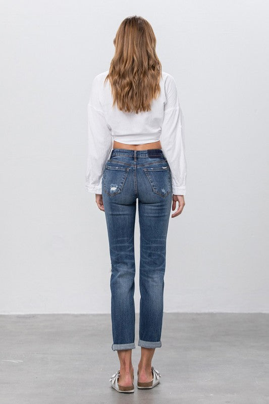 Denim Lab USA Ripped Boyfriend Jeans - Whimsical Appalachian Boutique