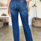 Judy Blue High Waist Rigid Magic Heavy Destroy Straight Jeans - Whimsical Appalachian Boutique