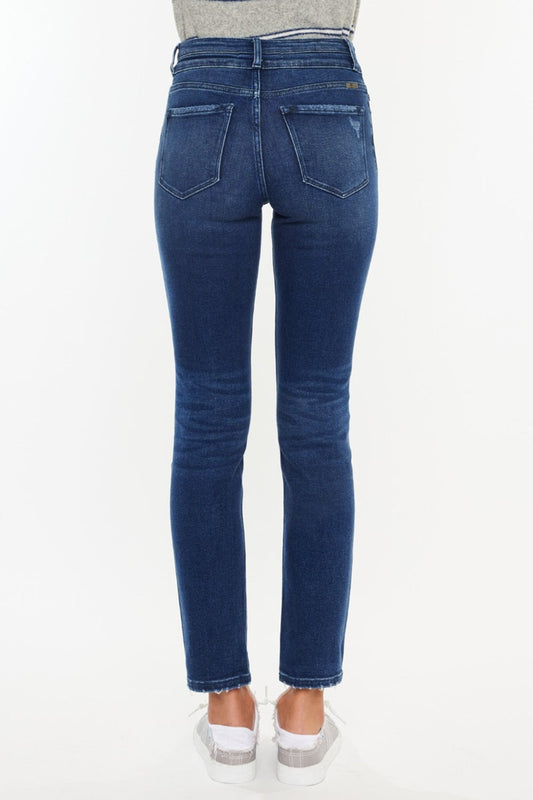 Kancan High Rise Slim Straight Jeans - Whimsical Appalachian Boutique