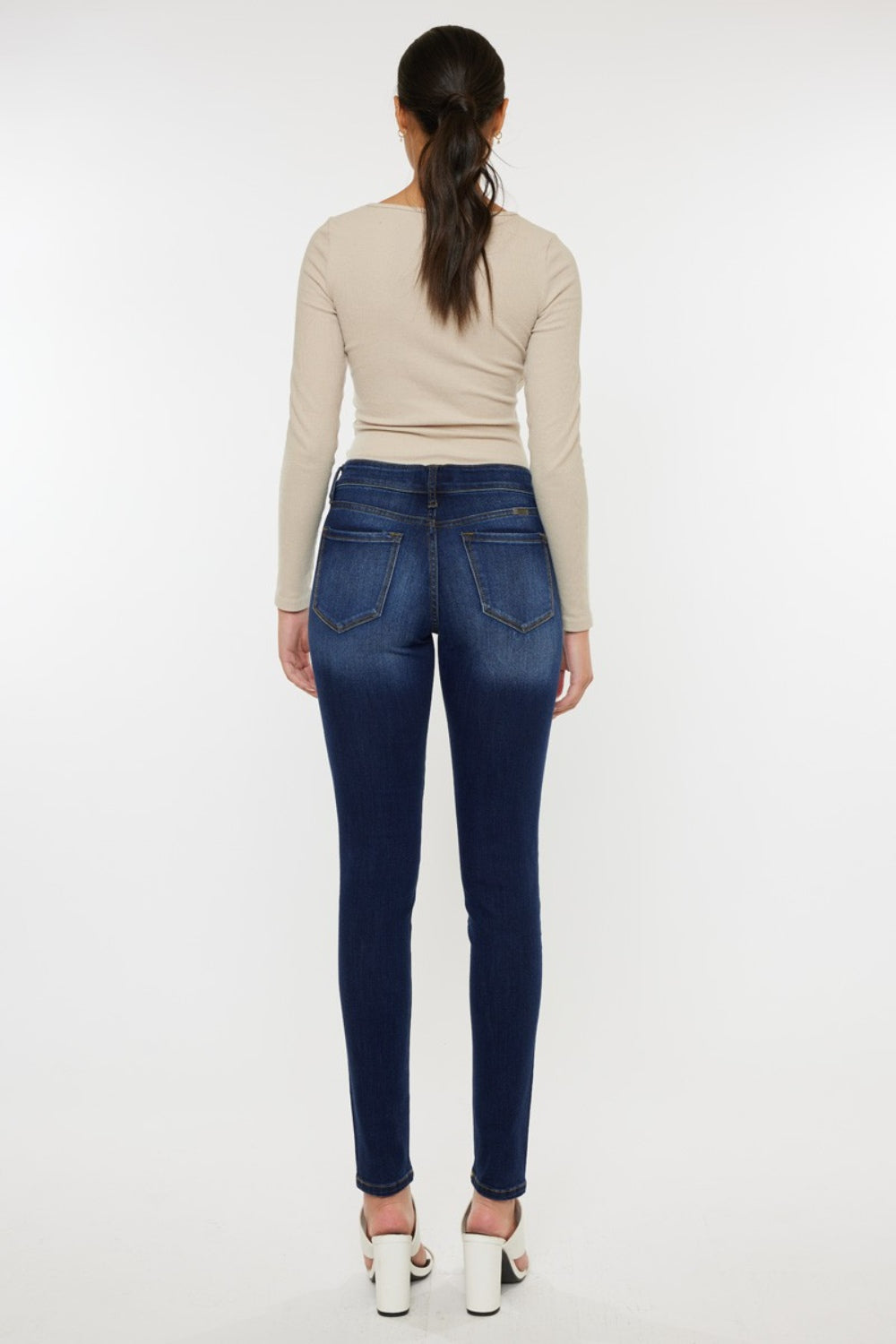 Kancan Mid Rise Gradient Skinny Jeans - Whimsical Appalachian Boutique