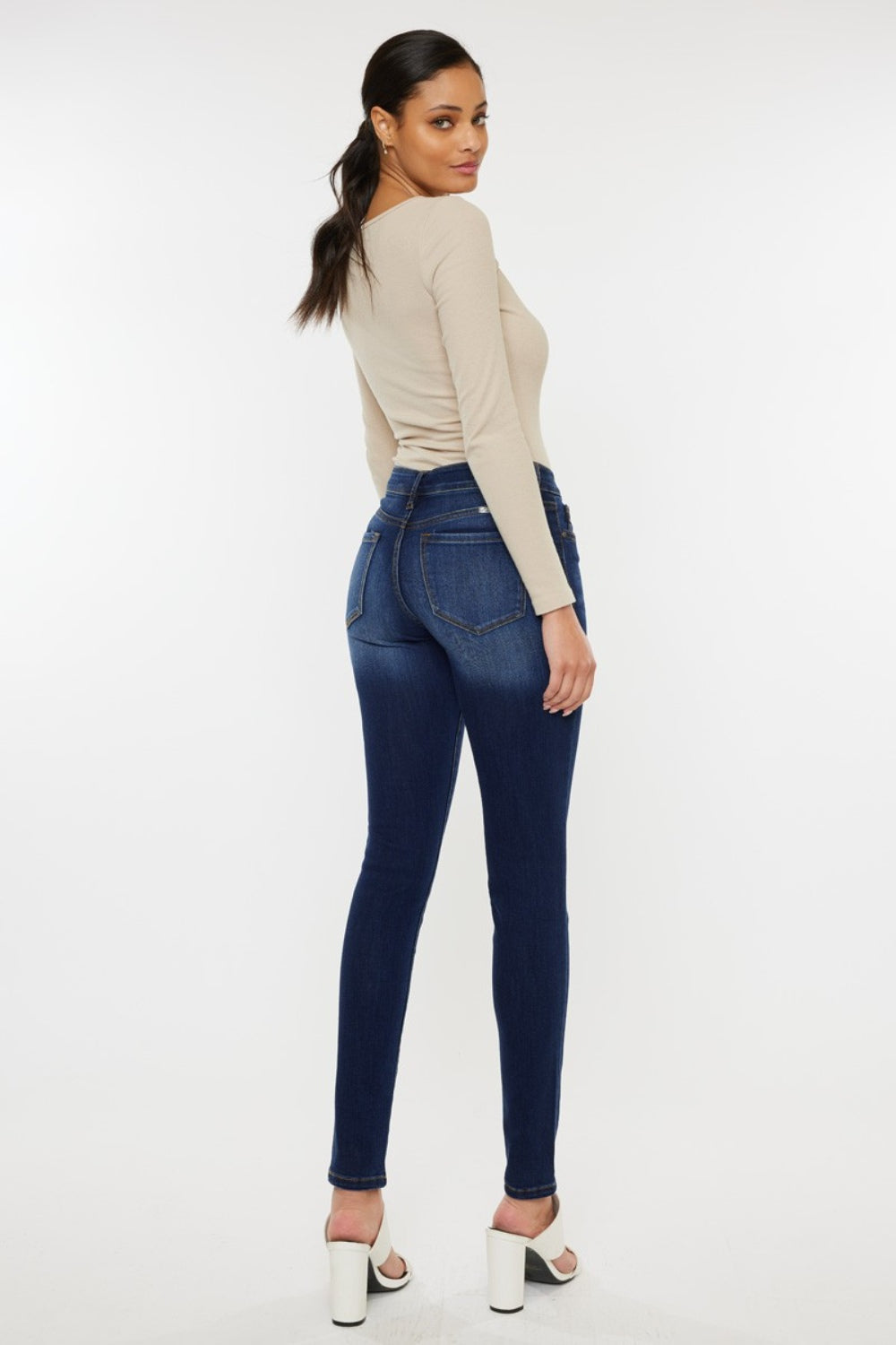 Kancan Mid Rise Gradient Skinny Jeans - Whimsical Appalachian Boutique