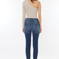 Kancan Raw Hem High Waist Cropped Jeans - Whimsical Appalachian Boutique