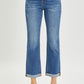 RISEN Button Fly Cropped Bootcut Jeans - Whimsical Appalachian Boutique