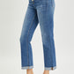 RISEN Button Fly Cropped Bootcut Jeans - Whimsical Appalachian Boutique