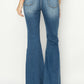 RISEN High Rise Front Seam Detailed Flare Jeans - Whimsical Appalachian Boutique