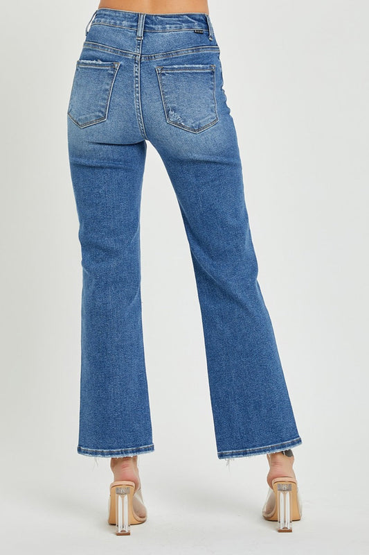 RISEN Jeans | High Rise Straight Leg Denim