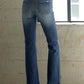 Denim Lab USA Double Released Frayed Hem Flare Jeans - Whimsical Appalachian Boutique