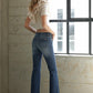 Denim Lab USA Double Released Frayed Hem Flare Jeans - Whimsical Appalachian Boutique