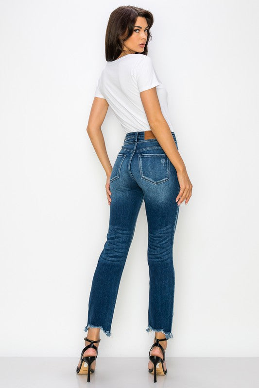 Artemis Vintage Curvy High Rise Double Waist Band Jeans